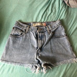 Levi’s cutoff denim shorts